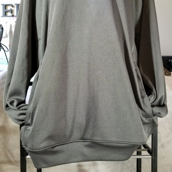 Snake Eyes Dry-18 Gray 1/2 Zip-Up L/S Shirt - Picture 5 of 8